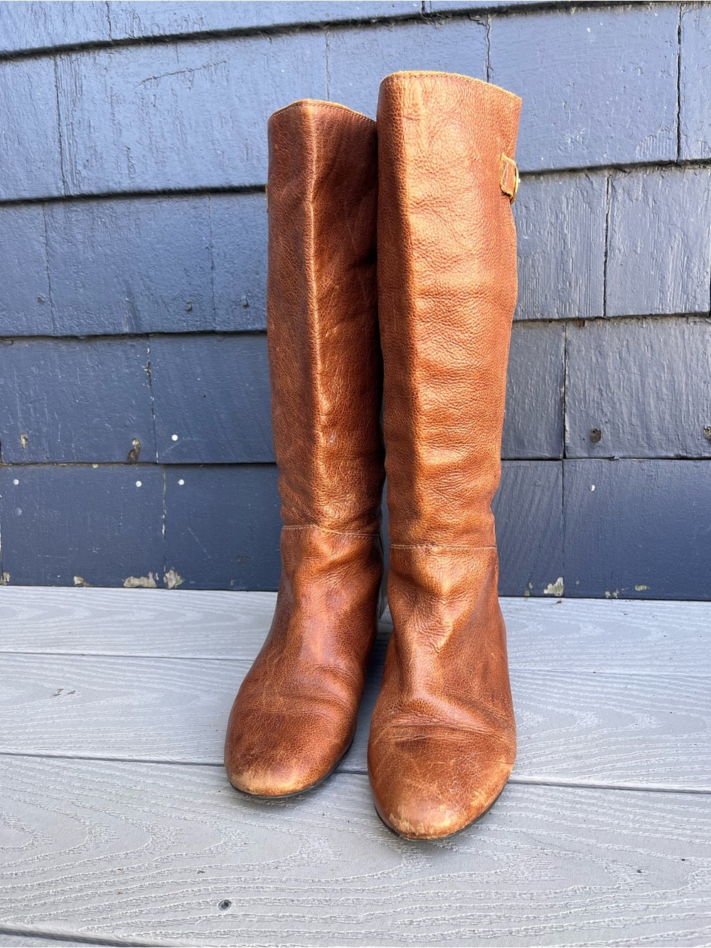 Steve Madden Genuine Tall Leather Boots - Brown - Picture 5 of 8